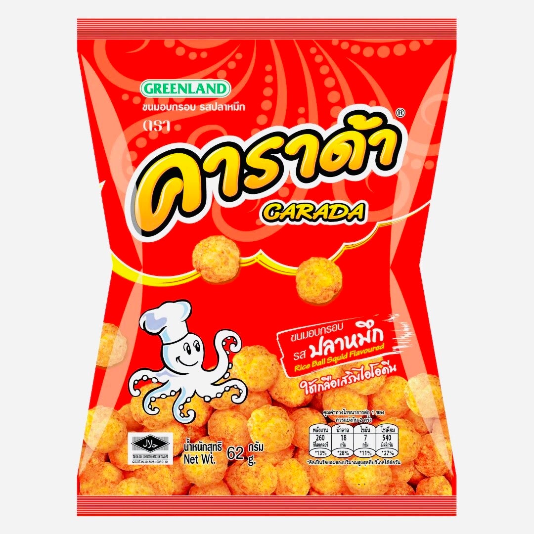 Greenland Carada Rice Ball Squid (Thailand), 62g