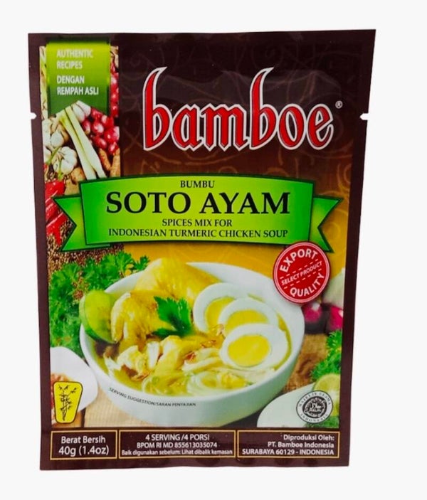 %Bamboe Soto Ayam (Indonesian Turmeric Chicken Soup)