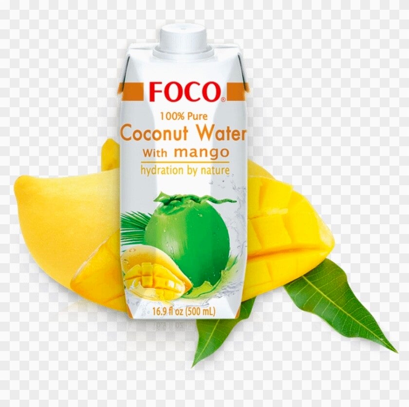 Foco Coconut Water with Mango, 500ml