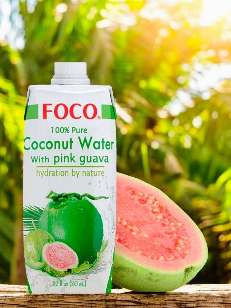 Foco Coconut Water with Pink Guava, 500ml