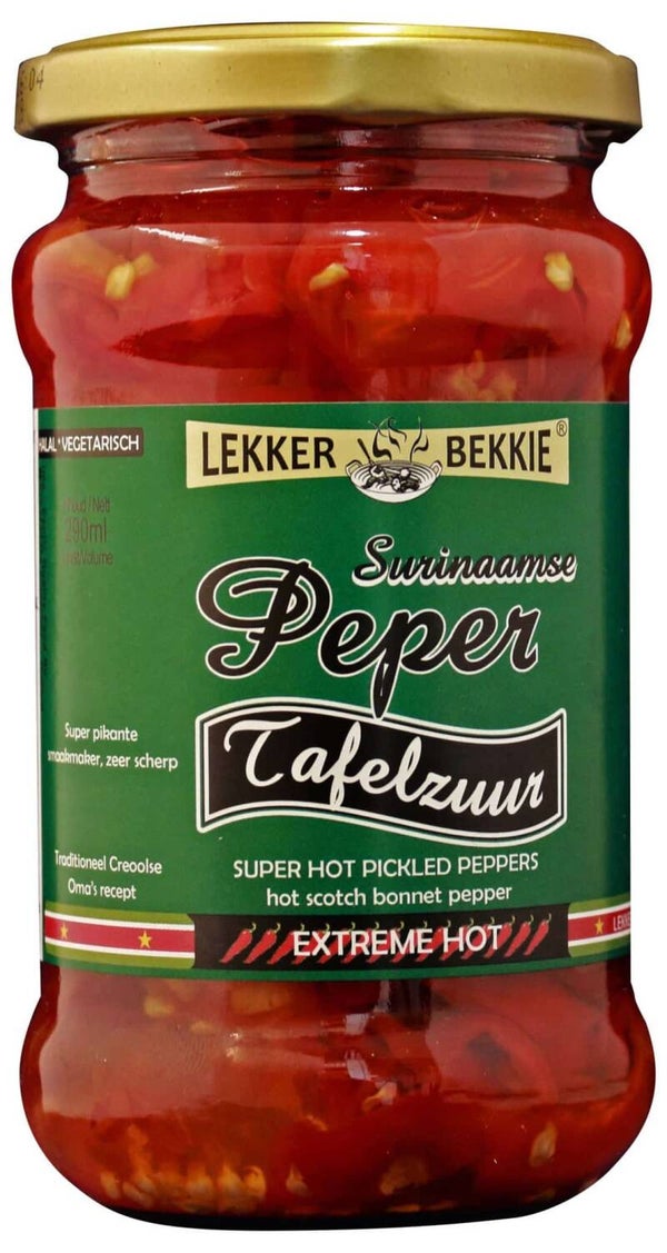 Lekker Bekkie Surinaamse Peper Tafelzuur, 290ml