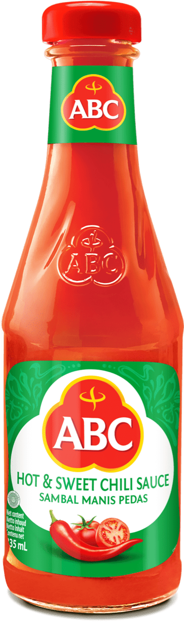 ABC Hot & Sweet Chili Sauce Sambal Manis Pedas, 335ml