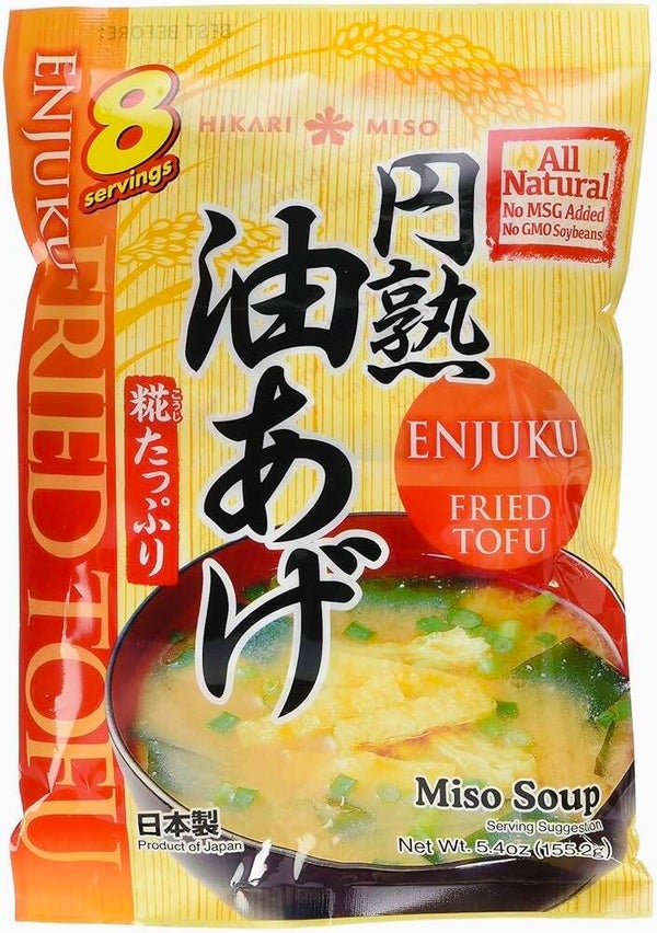 Hikari Miso Enjuku Koji Miso Soup Fried Tofu, 8 servings