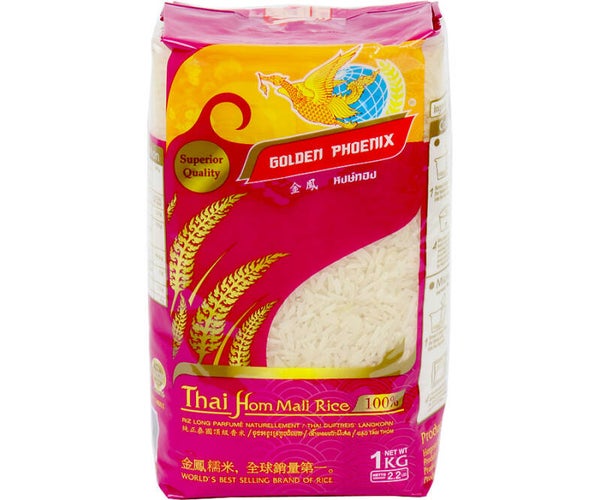 Golden Phoenix Superior Quality Thai Pandan Jasmine Rice (Jasmijn Rijst), 1kg