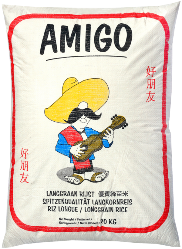 Amigo Longgrain Rice (Langgraan Rijst), 20kg