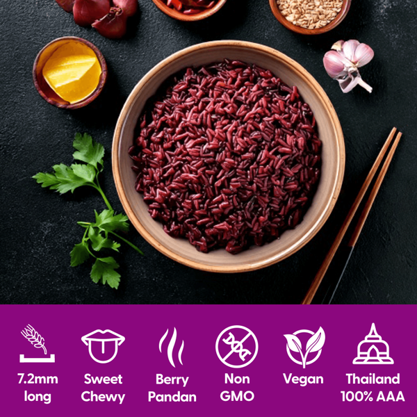 Healthy Grain Riceberry Black Cargo Rice, 1kg