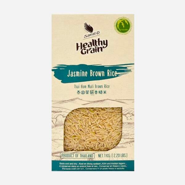 Healthy Grain Jasmine Brown Rice (Zilvervlies Rijst), 1kg