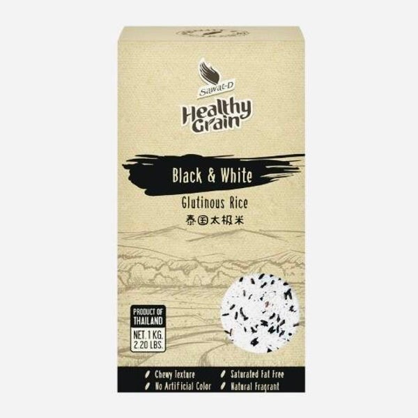 Healthy Grain Black & White Ketan Rice (Zwarte & Witte Kleeftrijst), 1kg