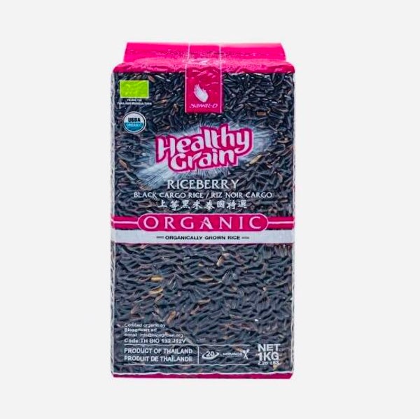 Organic Healthy Grain Riceberry Black Rice, 1kg