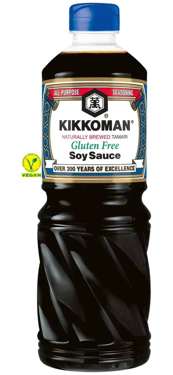 Kikkoman Japanese Soy Sauce Gluten-free  (Sojasaus Glutenvrij), 1l