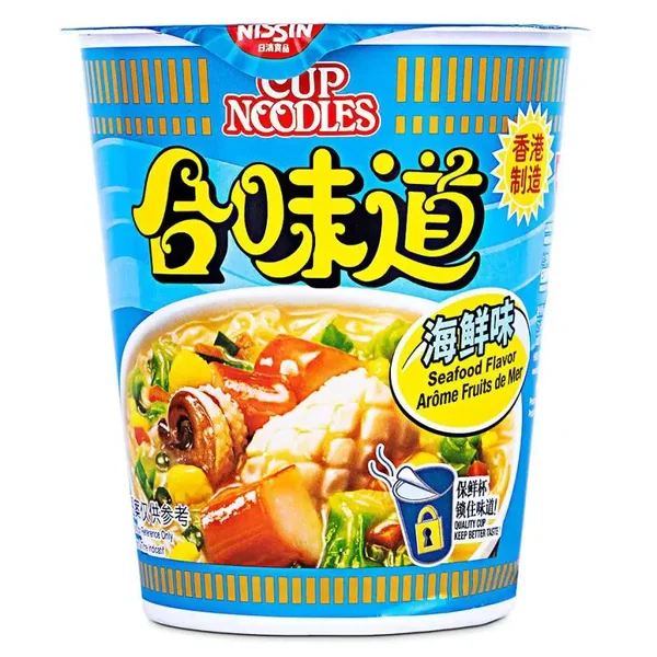 Nissin Cup Noodles Seafood Instant Noodles (Hong Kong), 72g