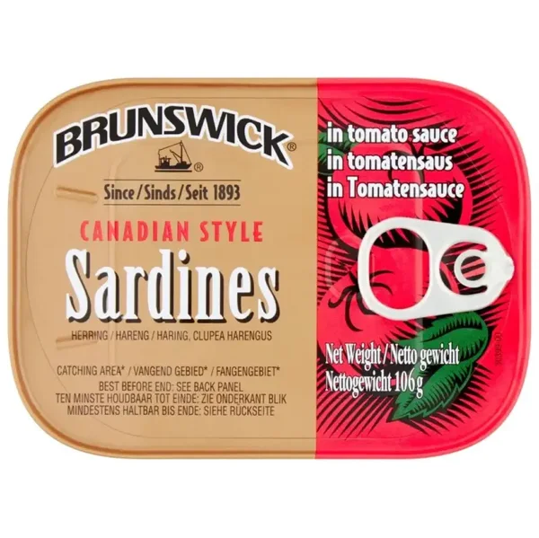 Brunswick Sardines in Tomato Sauce, 106g
