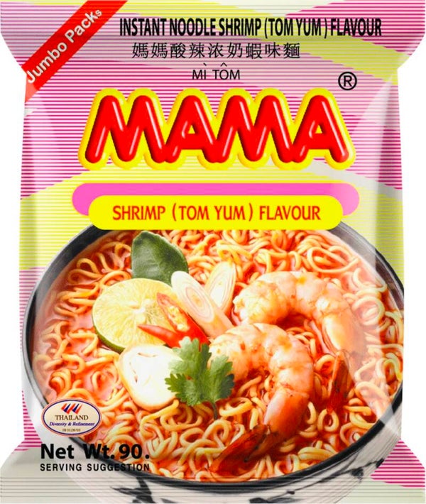 Mama Instant Noodles Shrimp Flavour Tom Yum, 90g