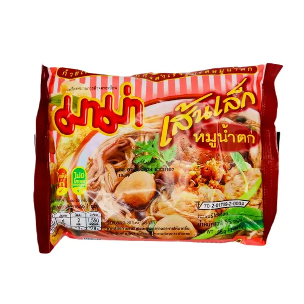 Mama Instant Rice Noodles Moo Nam Tok Flavour, 55g