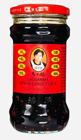 Laoganma Fermented Soybeans in Chilli Oil (Chinese Sambal), 280g