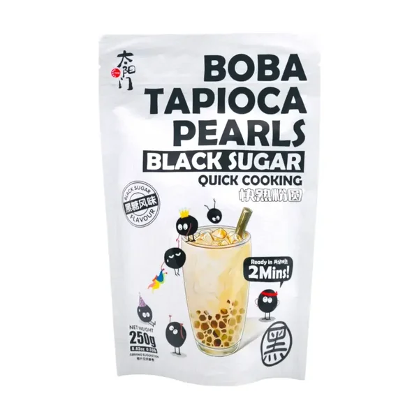 Boba Tapioca Pearls Black Sugar, 250g