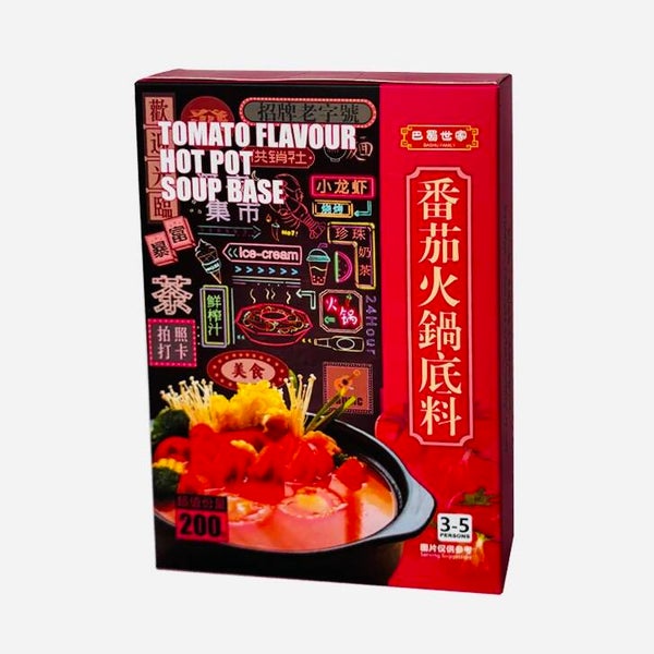 Bashu Family Tomato Flavour Hot Pot Base, 150g
