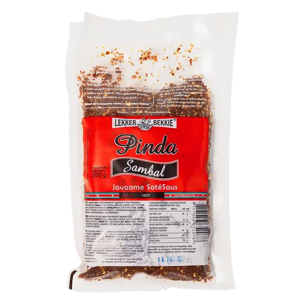 Lekker Bekkie Spicy Peanut Sauce (Surinaamse Pinda Sambal), 200g