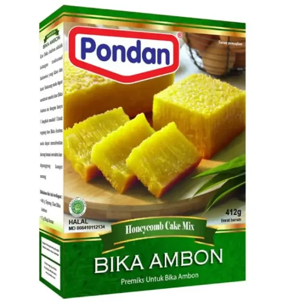 Pondan Bika Ambon Honeycomb Cake Mix (Indonesische Cake mix), 400g