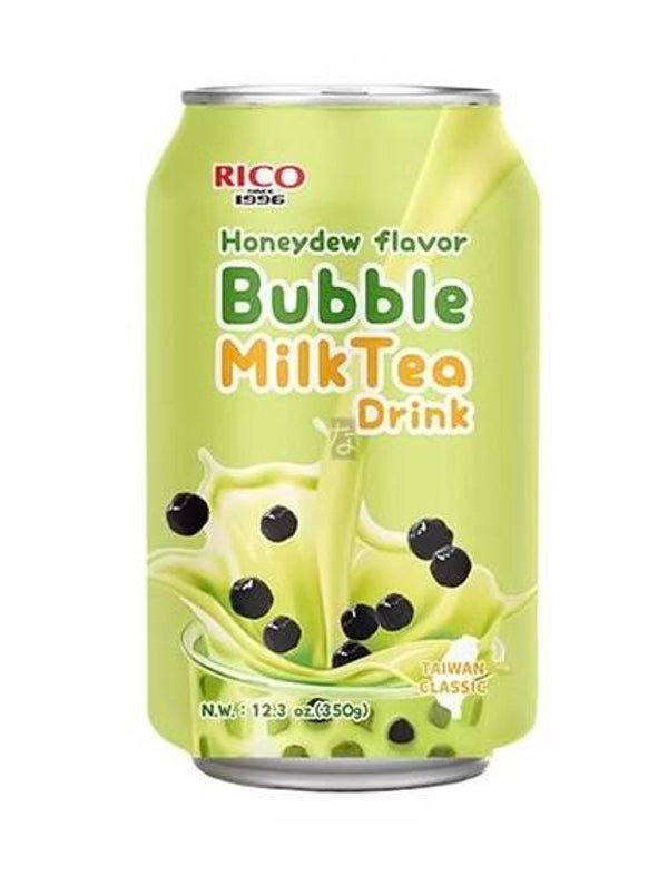 Rico Bubble Milk Tea Honeydew Drink Flavor (Bubble Melk Thee Honing Meloen Smaak) (incl. €0.15 Statiegeld), 350ml