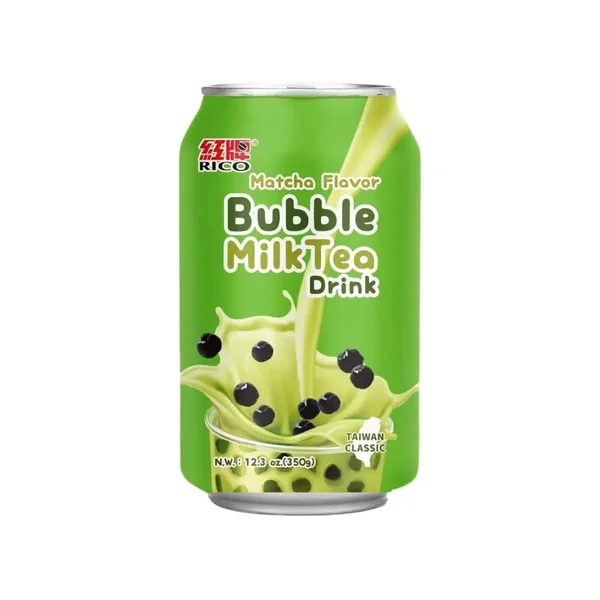 Rico Bubble Milk Tea Matcha Drink Flavor (Bubble Melk Thee Matcha Groene Thee Smaak) (incl. €0.15 Statiegeld), 350ml