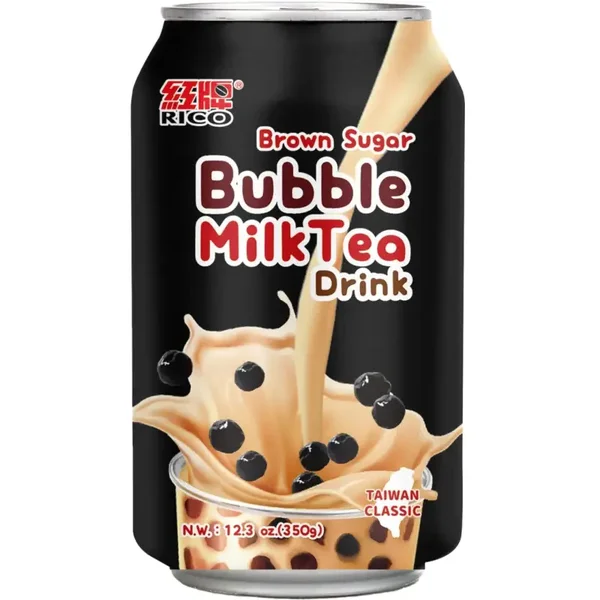 Rico Bubble Brown Sugar Milk Tea Drink Flavor (Bubble Melk Thee Bruine Suiker Smaak)(incl. €0.15 Statiegeld), 350ml