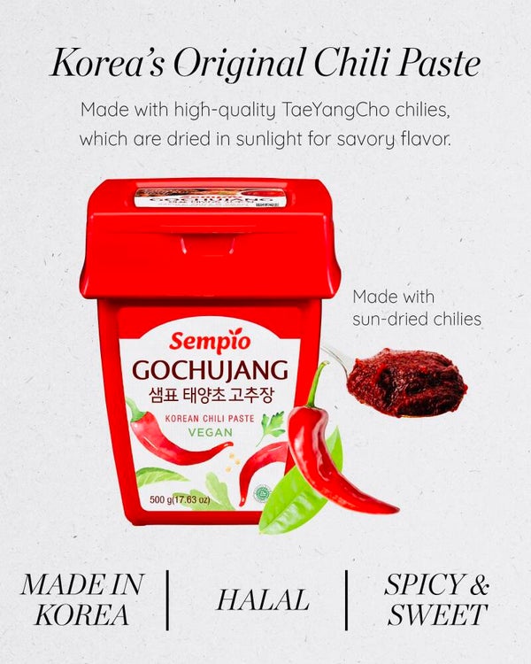 Sepio Gochujang Korean Hot Chili Paste Vegan, 250g