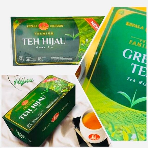 Kepala Djenggot Teh Hijau Green Tea (Indonesische Groene Thee), 25bags 60g