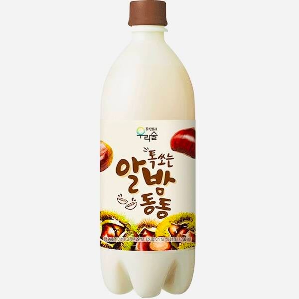 Woorisool Makgeolli Chestnut (Koreaanse Rijstwijn Kastanje), 6%alc. 750ml