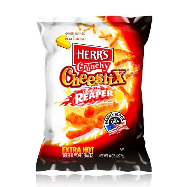Herr’s Crunchy Cheestix Carolina Reaper Made In USA, 227g