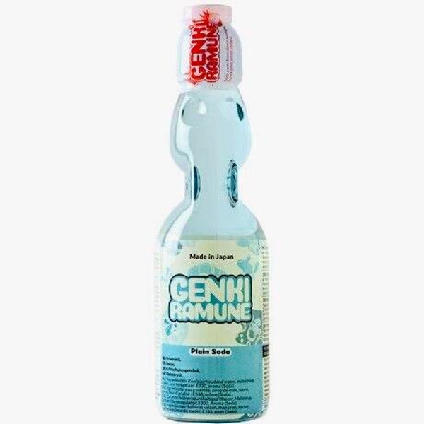 %Genki Ramune Pop Soda Plain Soda, 200ml