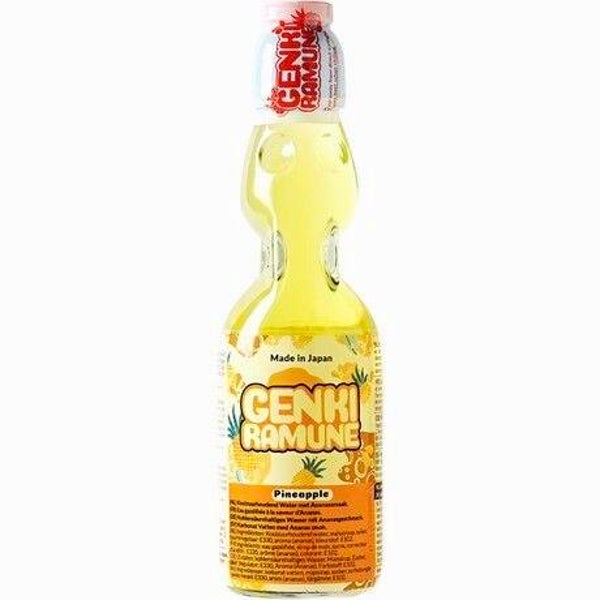 %Genki Ramune Pop Soda Pineapple (Ananas), 200ml