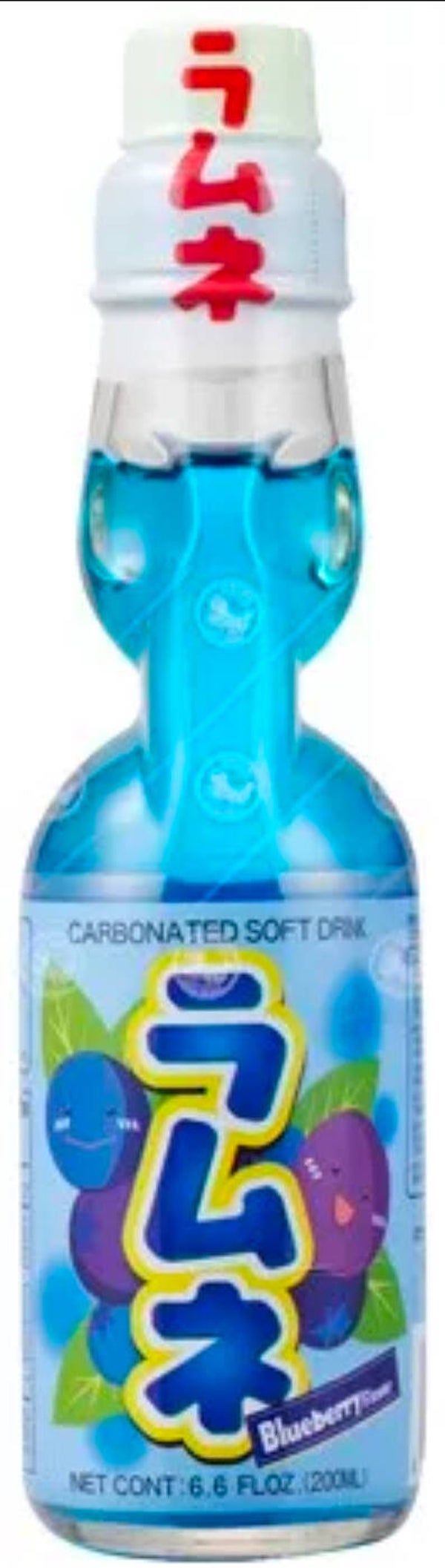 Hatakosen Ramune Blueberry Pop Soda Blauwe Bessen (incl. €0,25 statiegeld), 200ml