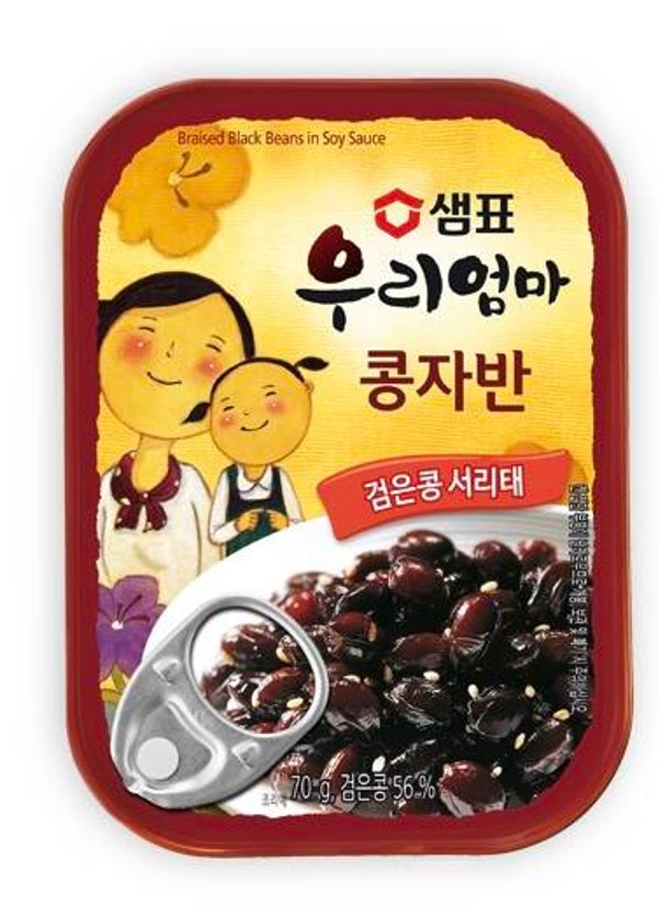 Sempio Braised Black Beans in Soy Sauce (Koreaanse Gesmoorde Zwarte Bonen in Sojasaus), 70g