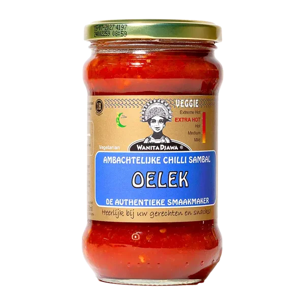 Wanita Djawa Ambachtelijke Chilli Sambal Oelek ,290ml