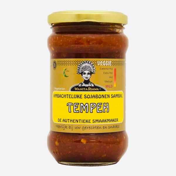 Wanita Djawa Ambachtelijke Sojabonen Sambal Tempeh ,290ml