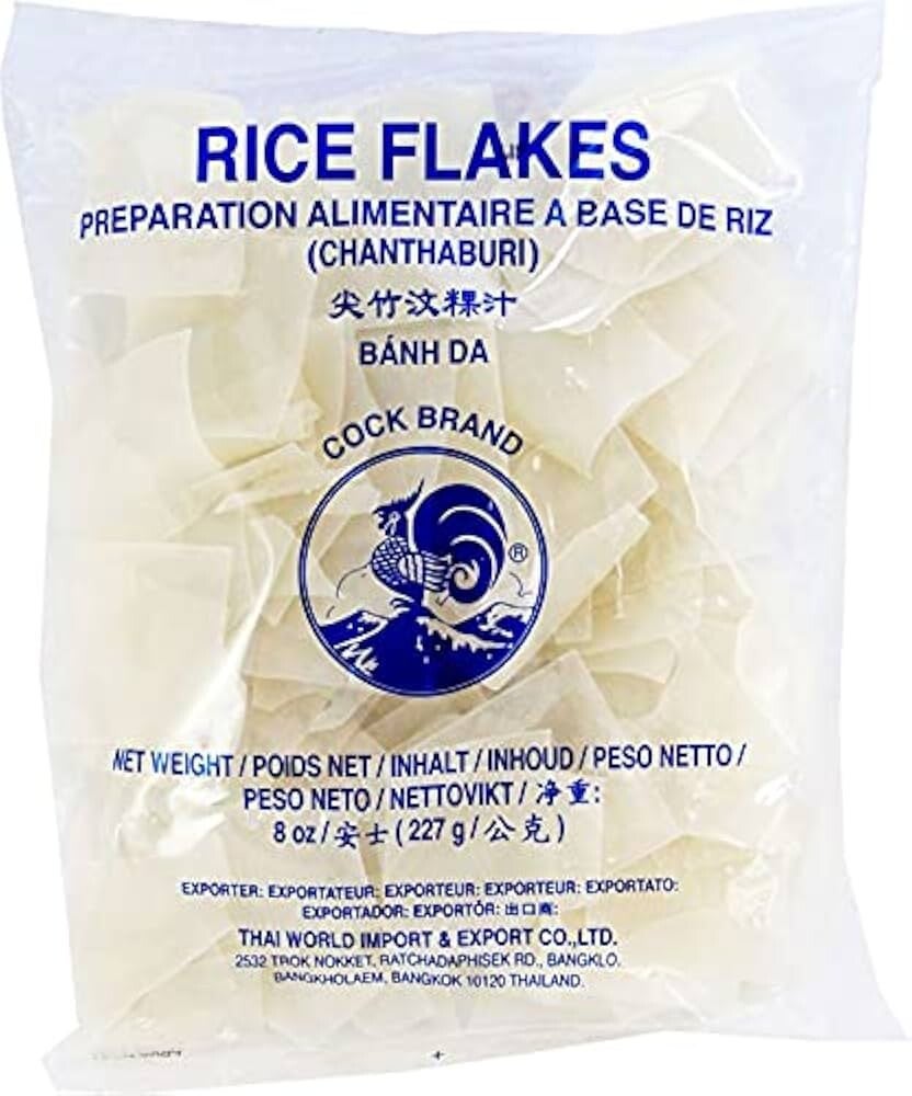 %Cock Brand Rice Flakes, 227g
