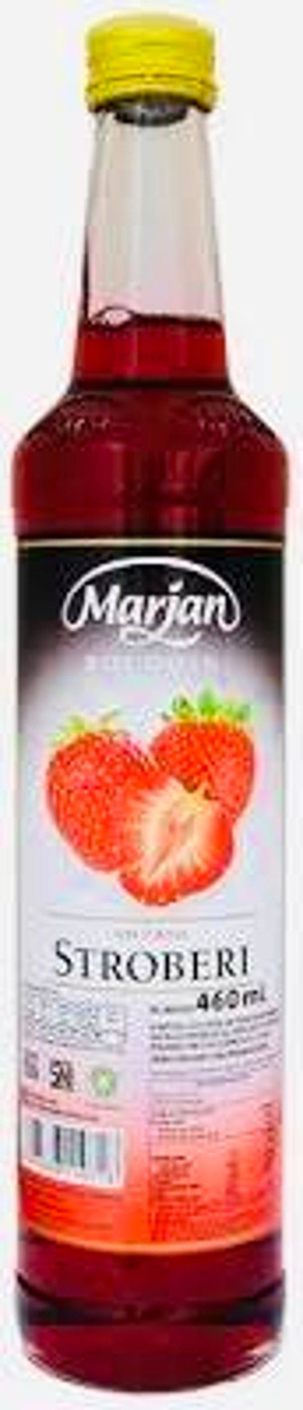 Marjan Boudon Stroberi Syrup (Indonesische Aardbei Siroop), 460ml