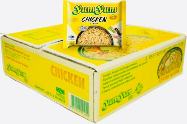 %Yum Yum Chicken Noodles (Kip Noedels), 30x 60g
