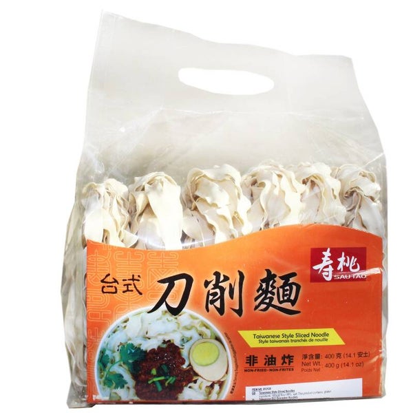 Sautao Taiwanese Sliced Noodles (Taiwanese Noedels), 400g