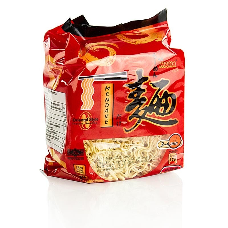 Mama Mendake Noodles (Thaise Roerbak Noedels)50gx4, 200g