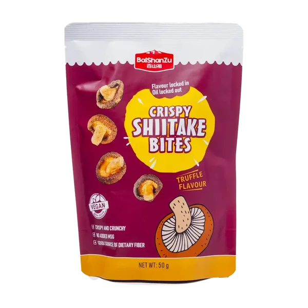 BaiShanZu Crispy Shiitake Bites Truffle Flavour, 50g