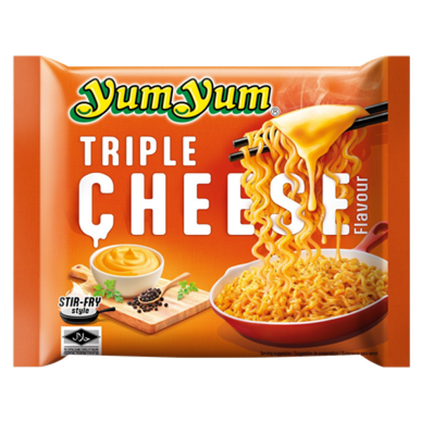 Yum Yum Triple Cheese Noodles, 100g