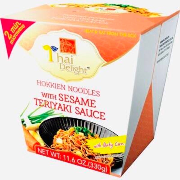 Thai Delight Hokkien Noodles with Sesame Teriyaki Sauce, 330g