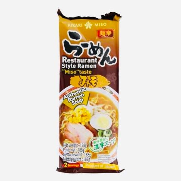 Menraku Restaurant Style Ramen Miso, 188g