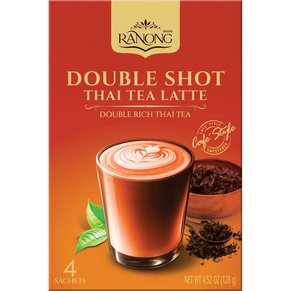 Ranong Double Shot Thai Tea Latte, 128g