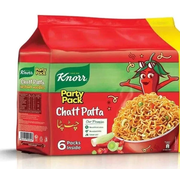 Knorr Chat Patta Spicy Flavored Instant Ramen Noodles, 6Packs