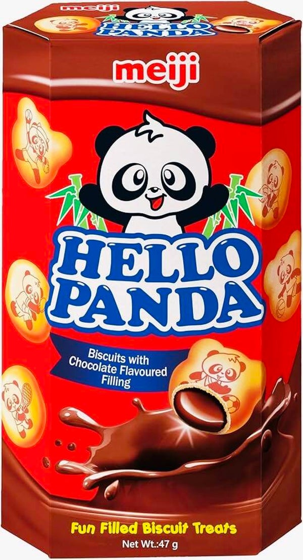 Hello Panda Biscuits with Chocolate Flavour (Panda Koekjes met Chocola Vulling), 50g