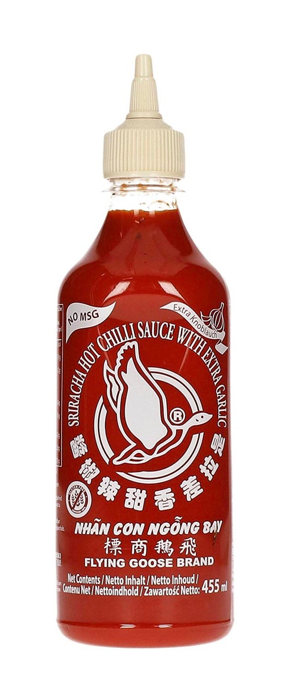 Flying Goose Sriracha Sauce EXTRA GARLIC Gluten-free, 455ml