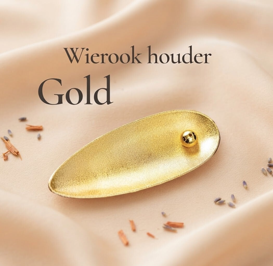 Gold wierook houder